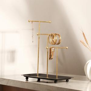 Elegante Organizador de Joyas de Barra Única con Base Sólida, Soporte para Anillos y Collares, Exhibidor Minimalista que Ahorra Espacio para Tocadores Modernos - Product Image 6