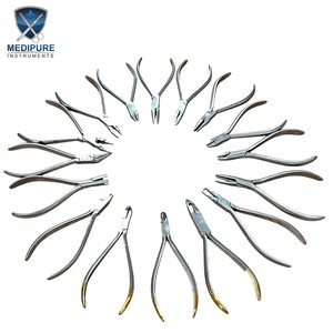 Premium Orthodontic Dental <b>Pliers</b> <b>Set</b> Stainless Steel Orthodontic Surgical Instruments for Braces Wire Bending and Clinical - Product Image 6