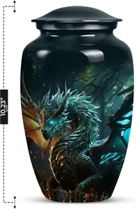 Urnes funéraires décoratives en laiton pour cendres d'adultes, urnes faites à la main pour hommes et femmes, urnes funéraires - Product Image 2
