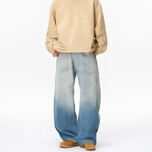 Pantalones Vaqueros de Mezclilla de Pierna Recta con Estilo Urbano de Cintura Media para Hombre, Transpirables, Impermeables, Ecológicos y Ligeros - Product Image 1