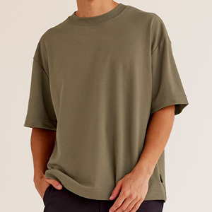 Camiseta de Manga Larga para Hombre, Unisex, con Costuras en Contraste de Color, Tejida en Poliéster/Algodón, Estilo Holgado, para Verano - Product Image 3