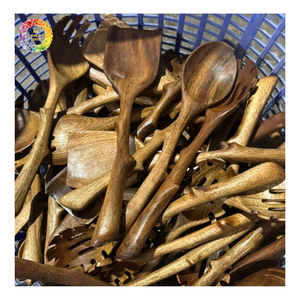Cuillères à thé en bois traditionnelles, cuillères en bois écologiques personnalisables en gros, cuillères en bois pour la cuisine, ensembles de couverts en bois - Product Image 4