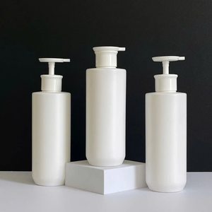 500ml White HDPE Plastic <b>Pump</b> <b>Bottle</b> Horizontal Handle Base for Facial Cleanser Face Cream Shampoo Custom Color - Product Image 6