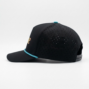 Gorra de Golf Personalizada OEM de 5 Paneles, Perforada con Corte Láser, Estructurada, con Visera Precurvada, Bajo MOQ, Suministro de Gorras ODM - Product Image 5
