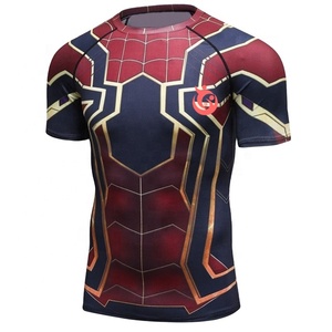 Mejores ventas calidad profesional MMA Rash Guard compresión gimnasio Fitness y deportes al aire libre ropa precio barato - Product Image 3