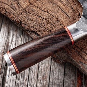 Custom Handmade Forged Carbon Steel Cleaver <b>Knife</b> Wood Handle Leather Sheath 8in 3.0mm Thick Blade Extra <b>Sharp</b> Modern - Product Image 2
