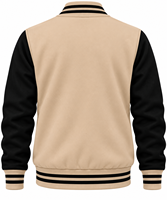 Veste universitaire personnalisée pour homme, style Letterman, vintage américain, avec patchs en chenille, en laine et cuir, marque privée, veste de baseball universitaire