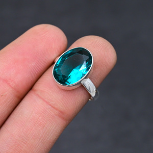 Blue <b>925</b> <b>Silver</b> Luxury Gemstone <b>Rings</b> for Party - Product Image 1