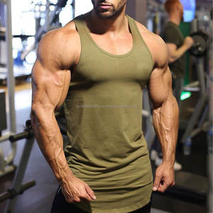 Débardeur de sport sans manches pour homme, séchage rapide, coton et fibre de bambou, singlet de gym respirant, design tricoté, style musculaire, imprimé pour - Product Image 4