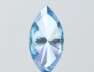 เพชรเม็ดเดี่ยวสีน้ำเงินสดใส 1.03 กะรัต VS1 รูปทรงมาร์คีส์ เพชรเพาะเลี้ยงในห้องปฏิบัติการ CVD ได้รับการรับรองจาก IGI คุณภาพการเจียระไนเยี่ยม สมมาตรดีเยี่ยม เพชรหลวมสีน้ำเงิน - Product Image 5