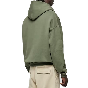 Sudadera con capucha para hombre con cremallera, logotipo personalizado, estampado en relieve de alta calidad, sudaderas extragrandes para hombre, sudaderas con capucha y sudaderas. - Product Image 3