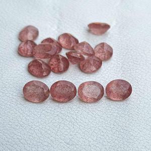 หินควอตซ์สีแดงธรรมชาติขนาด4มม. 6มม. 8มม. 10มม. ผู้ผลิตอัญมณี - Product Image 2