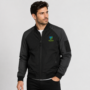 Wholesale Hot Selling Men's Bomber <b>Jacket</b> Outerwear Regular Length Warm Filling Breathable Bomber <b>Jacket</b> Outdoor Winter Logo - Product Image 1