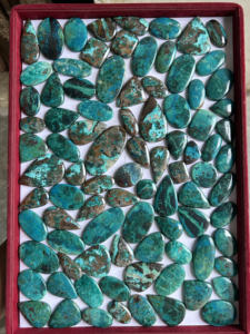 Arhan อัญมณีธรรมชาติ chrysocolla Cabochon อัญมณีหลวมสีเขียวรูปร่าง10-40มม. 5-10กรัมสำหรับการทำเครื่องประดับ - Product Image 3