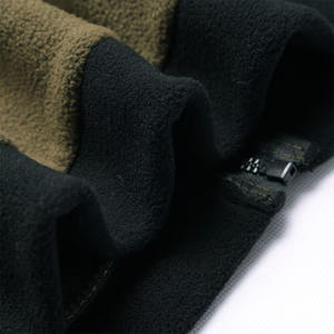 Veste d'hiver pour homme en polaire sherpa, style streetwear, à capuche et col montant, manches longues, coupe oversize, décontractée, avec logo frontal - Product Image 3