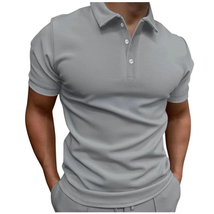 Camiseta Polo de Alta Calidad para Hombre para Uso Casual, Camiseta 100% Algodón, Transpirable, de Poliéster y Algodón, Lisa, de Manga Corta - Product Image 5