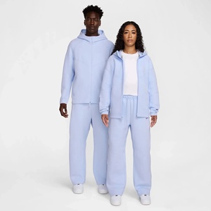 Ensemble de survêtement décontracté pour homme avec logo personnalisé, en molleton épais pour l'automne et l'hiver, avec capuche, jogging, séchage rapide, respirant, athlétique - Product Image 1