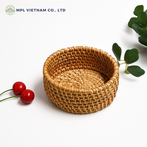 Porte-bougie rond en coquille de noix de coco naturelle fait main, multifonctionnel, pour usage alimentaire, décoration de la maison - Product Image 1