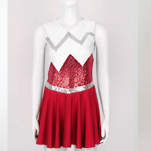 Costumes de performance de qualité supérieure en gros, robes de cheerleading de haute qualité pour l'école, ensembles d'uniformes de cheerleading par sublimation en grande quantité - Product Image 2