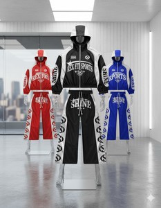 2025 New Reflective Athletic Tracksuit for Men Private Label Windbreaker Set With Screen Printing Process - Product Image 1