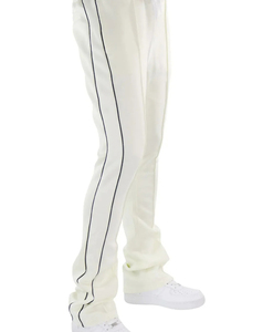 Pantalones Deportivos de Alto Rendimiento para Hombre, Color Verde Claro, Cintura Elástica con Cordón, Franja Lateral, Pantalones Casuales de Algodón, Transpirables, Corte Medio - Product Image 4