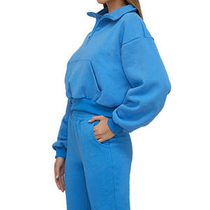 Conjunto de chándal unisex con estampado de pedrería y pantalones acampanados para hombre y mujer, chándal oversize - Product Image 2