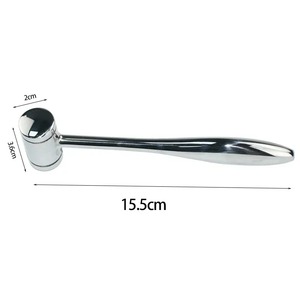 Martillo dental de doble cabeza de nailon con mango de acero inoxidable, herramienta manual quirúrgica para extracción, autoclavable para cirugía plástica - Product Image 3