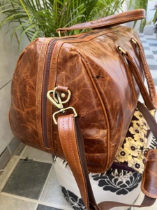 Nouveau design Sacs de voyage en cuir Crunch, sacs multi-usages faits main, sac de voyage unisexe grande taille, sac à main multi-usages en cuir de cheval - Product Image 2