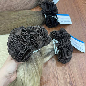 Extensions de cheveux tissés à la main Black Friday 2025, 100% cheveux vierges humains vietnamiens, couleur personnalisée, cheveux vierges - Product Image 6