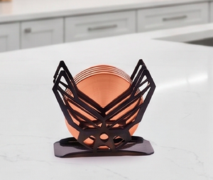 Porte-serviettes en métal couleur marron avec un design unique en forme de papillon pour la vaisselle de mariage, l'usage domestique et la cuisine - Product Image 4
