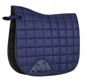 STYLO INTERNATIONAL High Quality Glitter Saddle <b>Pads</b>-Dressage Style Jumping Saddle SOLID Color Cotton Material <b>Cheap</b> Price - Product Image 2