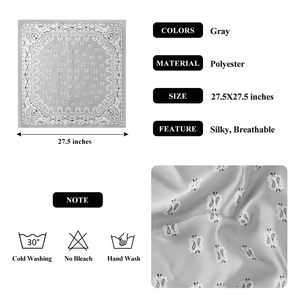 Silky Satin Hair Scarf for Women Square <b>Head</b> <b>Wrap</b> Sleeping Bandana Bulk Supplier - Product Image 4