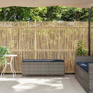 ม้านั่งลานบ้านหวายโพลีสีเทา ขนาด 43.3"x11.8"x15.9" พร้อมเบาะรองนั่ง - Product Image 3
