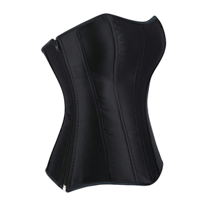 Faja corsé transpirable con cremallera, moldeadora de cintura, personalizada, sobre y bajo el busto, de algodón, fabricante OEM ODM, venta al por mayor de fábrica - Product Image 1