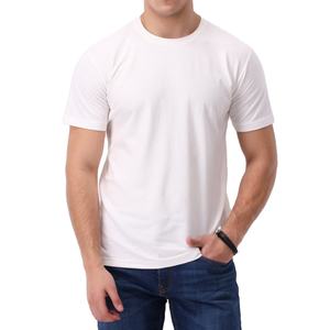 เสื้อยืดคอกลมผู้ชาย ผ้าฝ้าย 100% ทรงปกติ ขายดี ระบายอากาศได้ดี ป้องกันรอยยับ ใส่สบายในฤดูร้อน มีโลโก้ด้านหน้า - Product Image 1