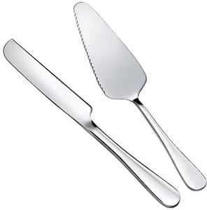 Serveur de gâteau en métal de haute qualité en acier inoxydable couteau à gâteau fait à la main serveur de gâteau de table décoratif de mariage - Product Image 1