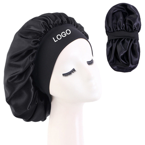 High Quality Satin Sleep Cap Silk <b>Bonnet</b> for Women Large Size Hair Protection Night Cap Custom Logo - Product Image 2