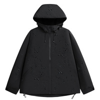 LAYENNE Veste de montagne à fermeture éclair réglable à livraison rapide, couleur personnalisable, légère, imperméable, coupe-vent pour la randonnée