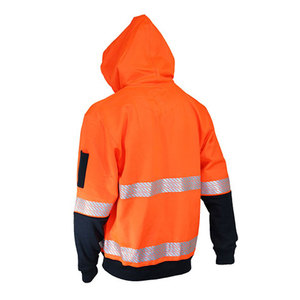 Vêtements de sécurité pour hommes en polaire polyester avec doublure en polyester, vêtements de sécurité haute visibilité, sweats à capuche imperméables en polyester - Product Image 6