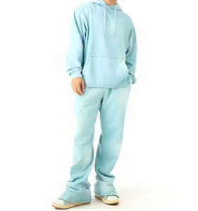 Conjunto Deportivo Informal para Hombre, Sudadera con Capucha y Pantalones Deportivos de Felpa de Algodón, Ropa Deportiva Urbana, Logotipo Personalizado - Product Image 1