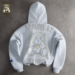 Sudadera con Capucha Personalizada de Corte Regular y Tejido Grueso para Hombre, Sudadera con Capucha de Primera Calidad en Mezcla de Algodón y Felpa, Logotipo Bordado Personalizado, Marca Privada OEM - Product Image 2