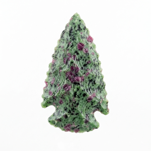 Puntas de flecha de piedra con rubí natural y zoisita, puntas de flecha de cristal curativas, puntas de flecha de jaspe elegante, gemas para mayoristas de cristales - Product Image 1
