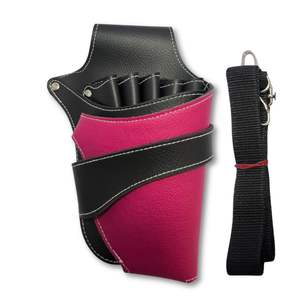 <b>Hairdresser</b> Waist Bag Shear Holder PU Leather Barber Scissors Holster Pouch Tool Bag Salon Scissors <b>Kit</b> bag by Life Care Instr. - Product Image 1