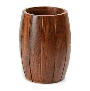 ที่ใส่ช้อนส้อมรูปทรงถังไม้ สำหรับจัดระเบียบอุปกรณ์ครัว โต๊ะอาหาร ร้านอาหาร เคาน์เตอร์  ตกแต่งด้วยช้อน ส้อม มีด - Product Image 1