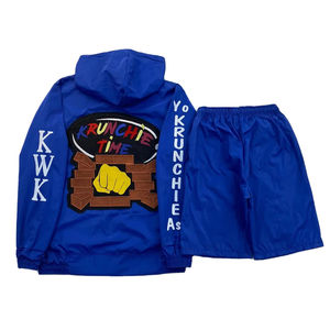 Conjunto de Sudadera con Capucha y Chaqueta Cortavientos para Hombre, Logotipo Frontal, 100% Poliéster/Algodón, Diseño con Cremallera, Corte Regular - Product Image 2