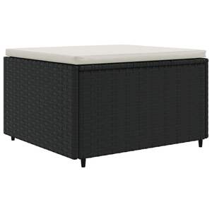 Set Lounge da Esterno Modulare in Rattan PE Nero a 6 Pezzi - Arredamento Modulabile per Patio - Product Image 5