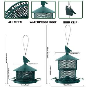 Comedero de Metal para Pájaros, Resistente a Ardillas, Colgante, de Malla de Hierro, para Pájaros Silvestres, para Pinzones y Cardenales - Product Image 6