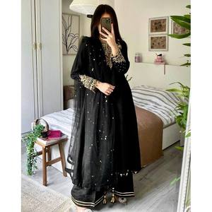 ชุดปาร์ตี้ออกแบบด้านบนและด้านล่างมีขนาด dupatta XL-สำหรับชุดมีสไตล์ - Product Image 5