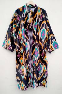 Kimono en velours unisexe, robe de maison, kimono bohème, doublure en coton indien, classique, élégant, sexy, cadeau pour adultes, hiver - Product Image 4