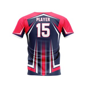 Football TTT F.C. Maillot de football sublimé pour homme, col rond, manches courtes, évacuation de l'humidité, coupe classique, toutes saisons, vêtements pour adultes - Product Image 2